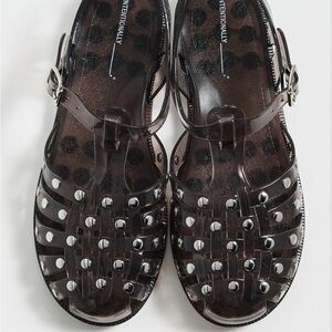 New • Intentionally Blank Studded Ellery Jellies - EU 38
